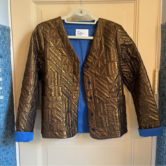 Leon & Harper Viseur bronze quilted jacket - Picture 2 of 8
